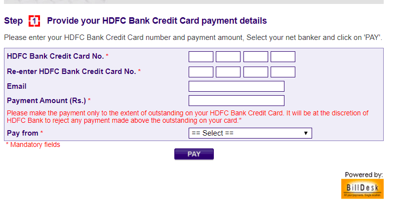 7 Easy Ways of HDFC Credit Card Online Payment 